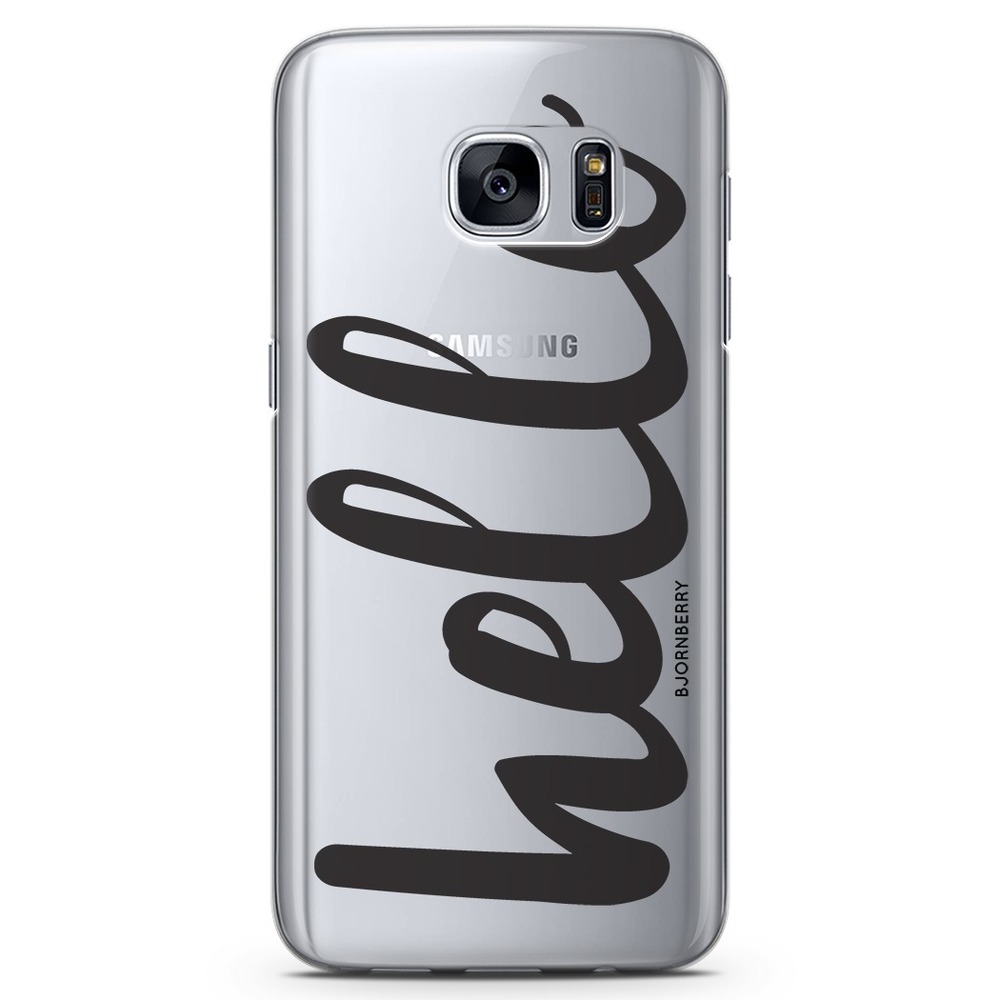 Samsung Galaxy S7 TPU Case - Hello Black