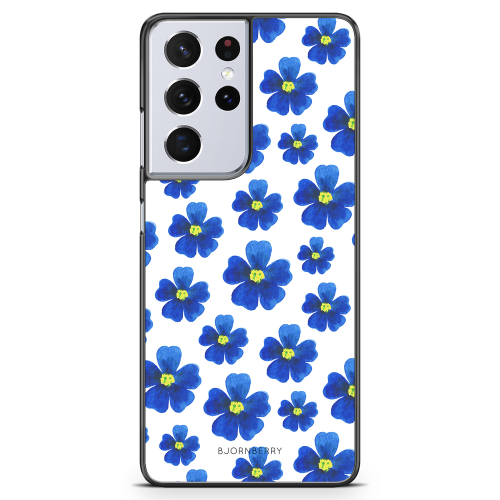 Samsung Galaxy S21 Ultra Case - Blue Flowers