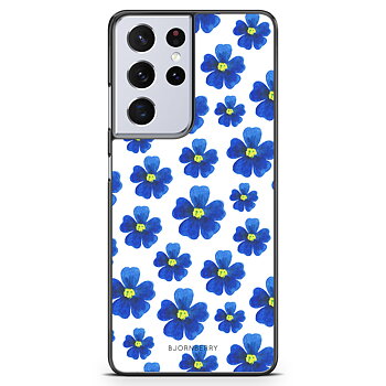 Samsung Galaxy S21 Ultra Case - Blue Flowers