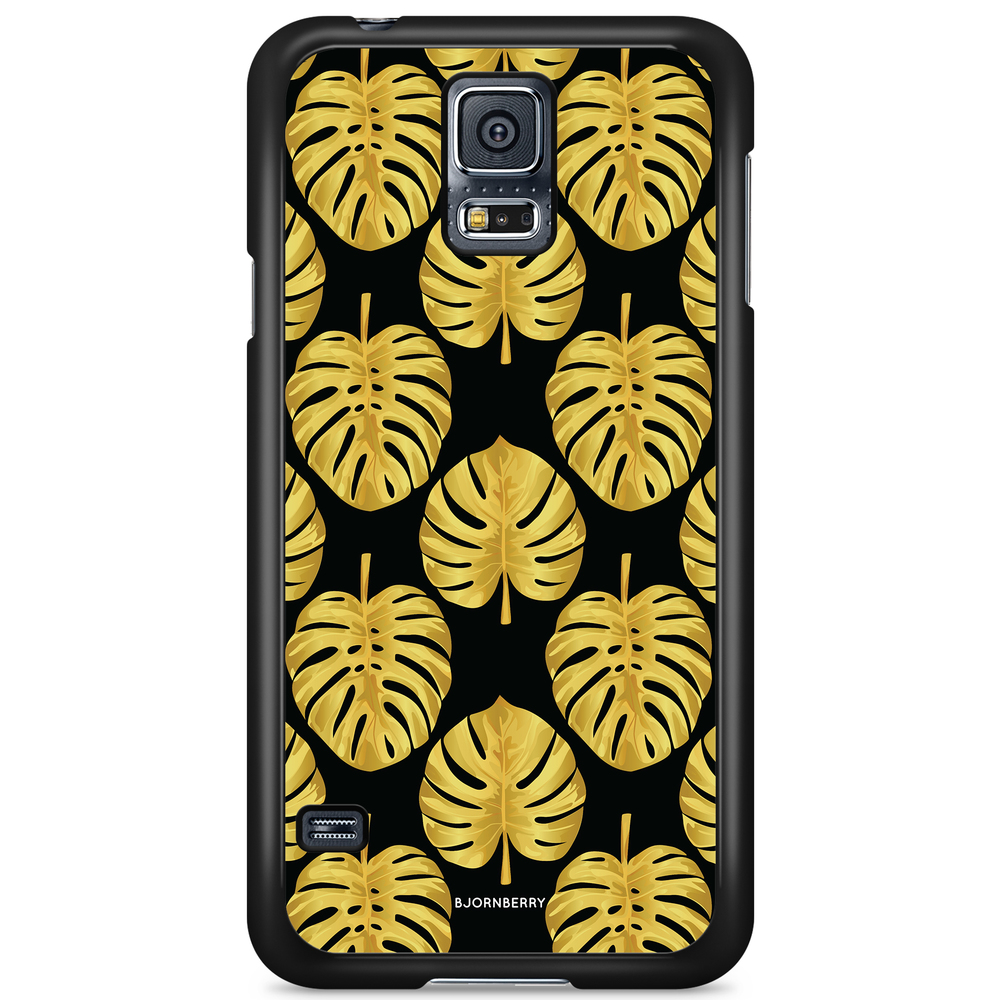 Samsung Galaxy S5/S5 NEO Case - Gold Monstera