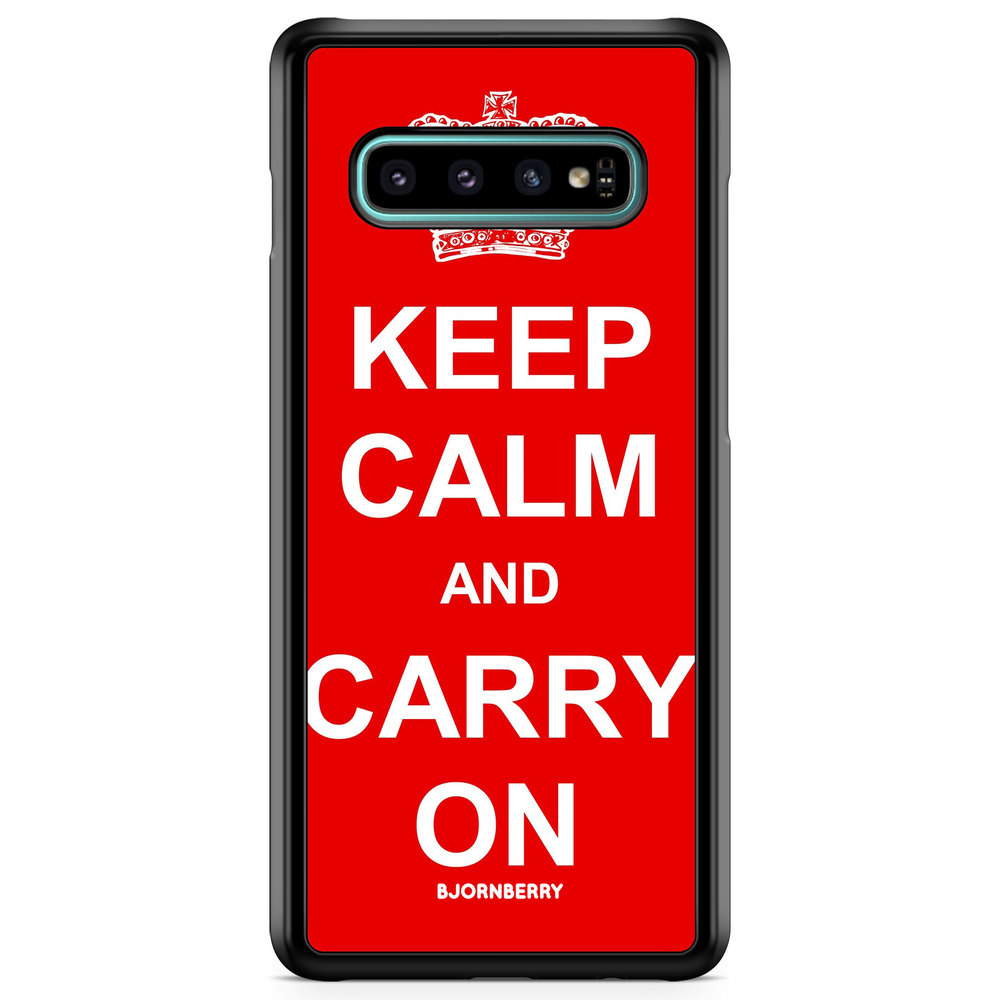 Samsung Galaxy S10 Plus Case - Keep calm carry on