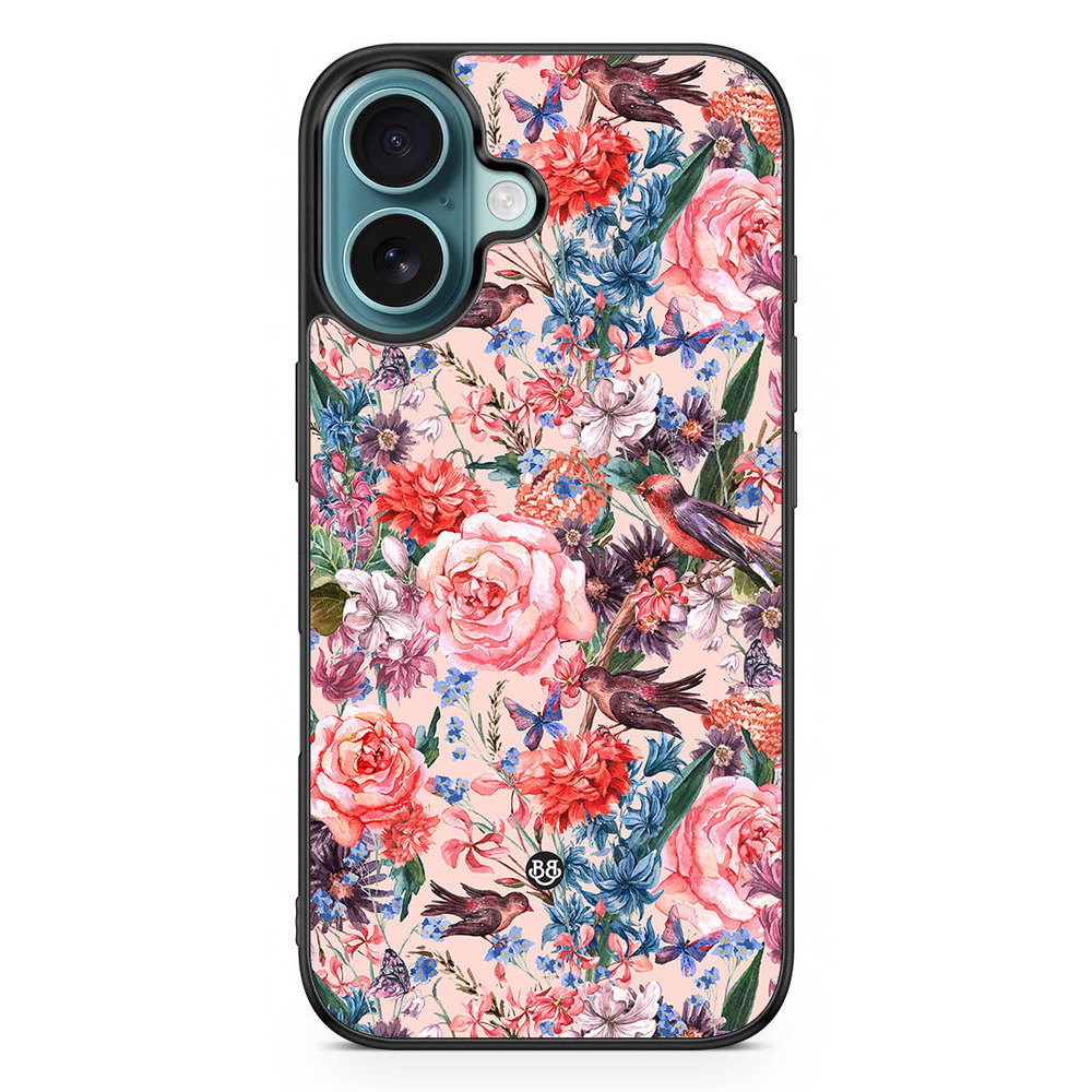 iPhone 16 Case - Birds & Flowers