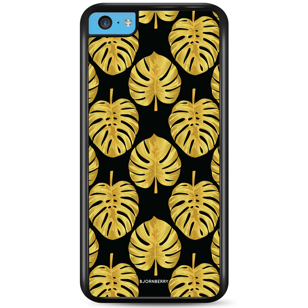 iPhone 5C Case - Gold Monstera