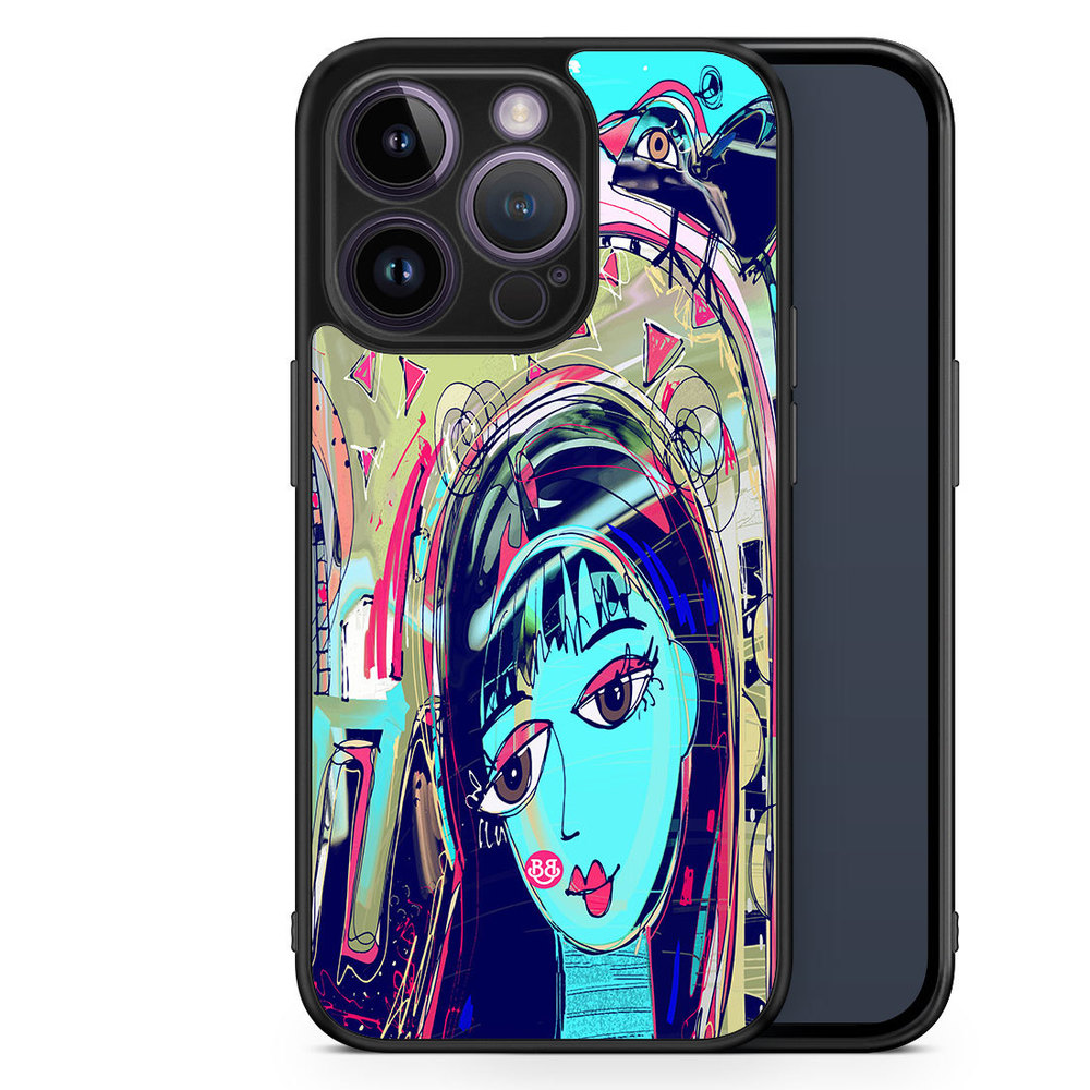 iPhone 14 Pro Case - Abstract Cat