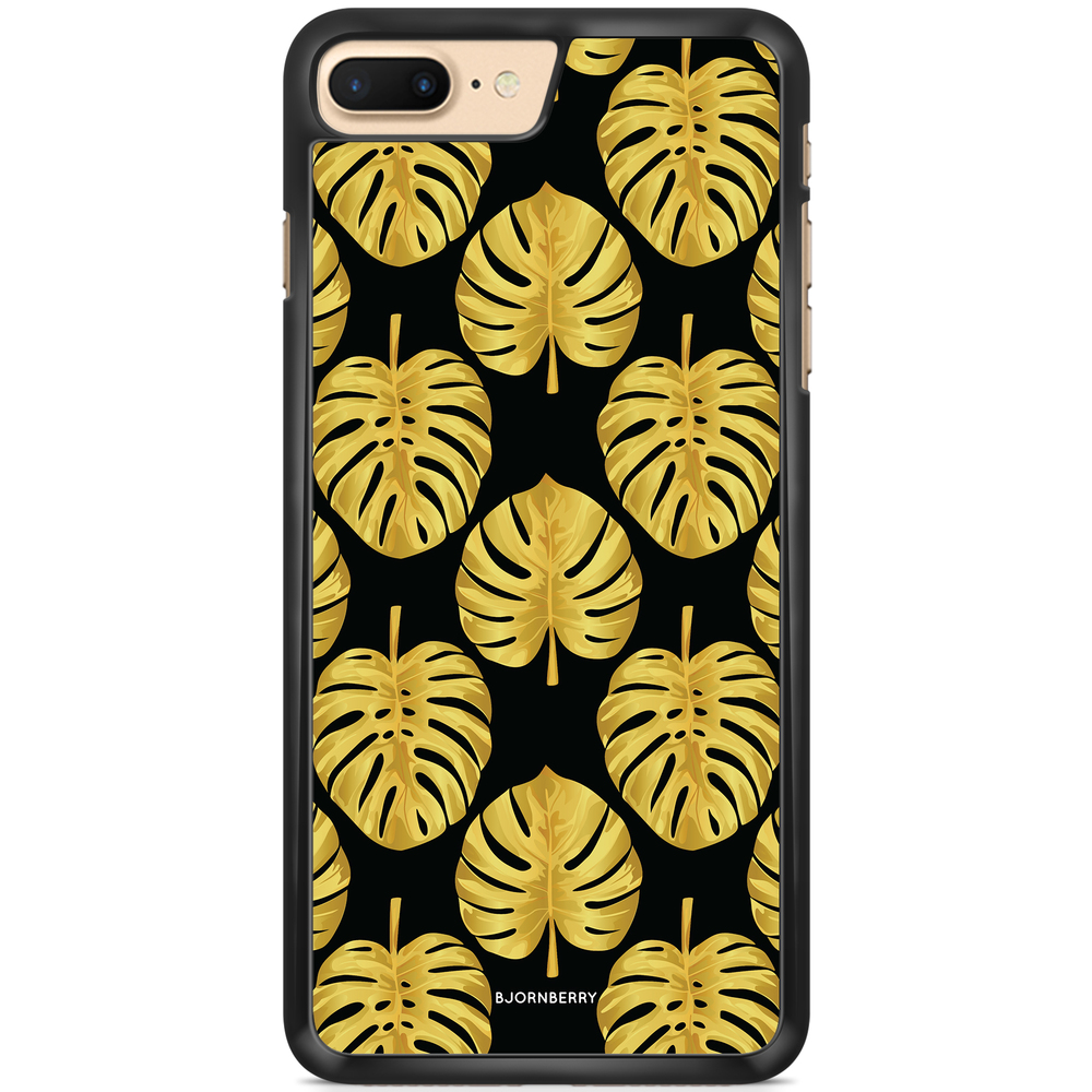 iPhone 7 Plus Skal - Guld Monstera