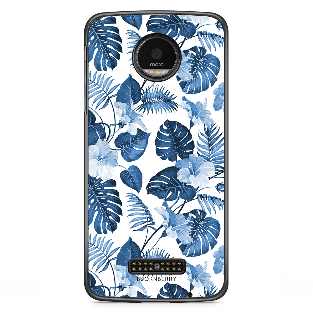 Moto Z2 Play Case - Blue Flowers