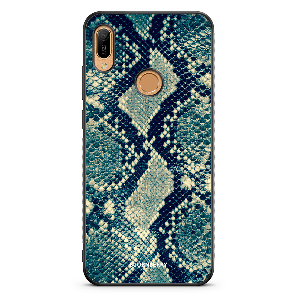 Huawei Y6 2019 Case - Blue Snakeskin