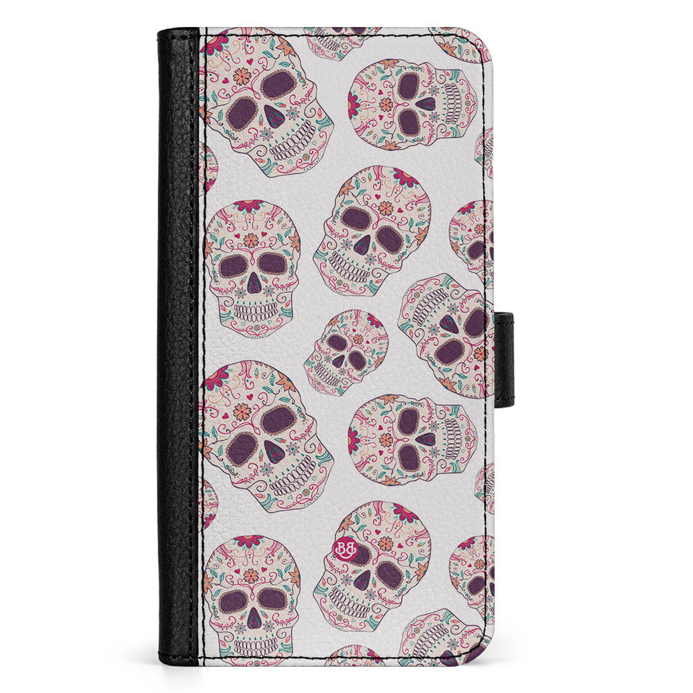 Doro 8050 Wallet Case - Calavera Skulls