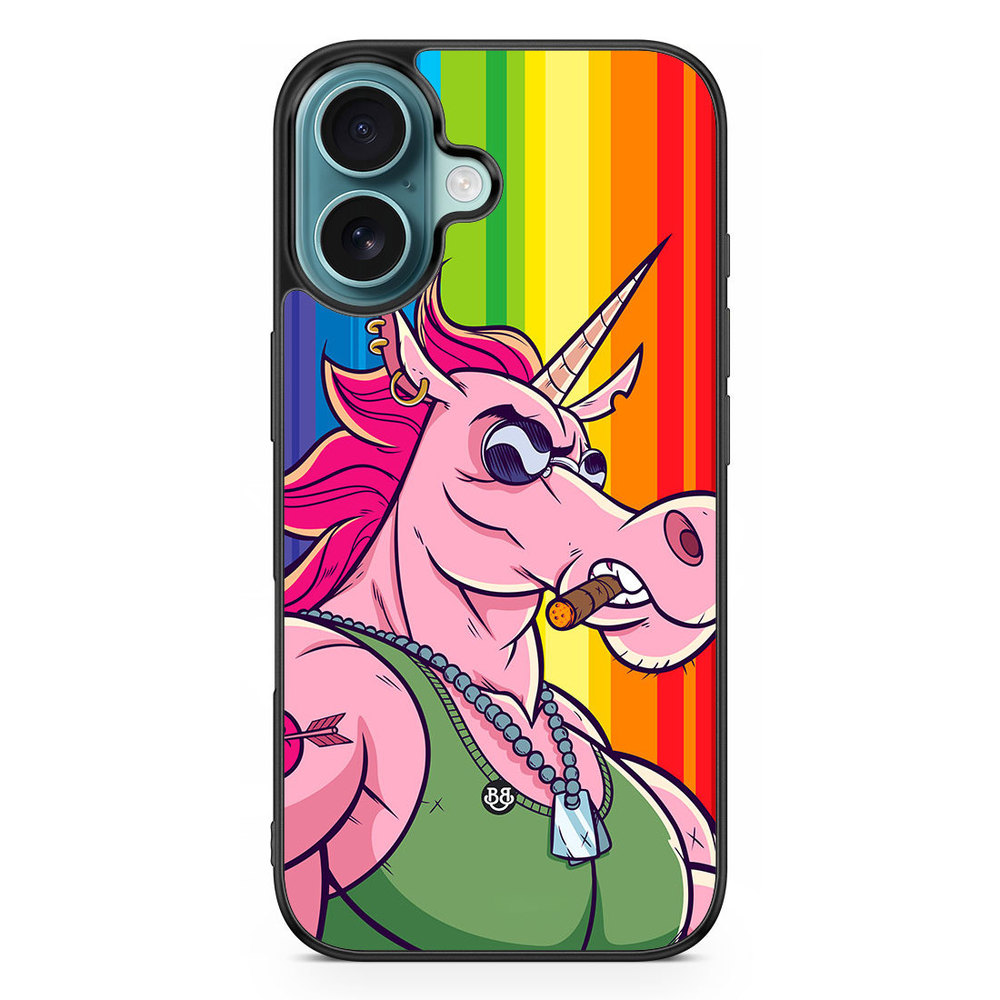 iPhone 16 Case - Muscle Unicorn