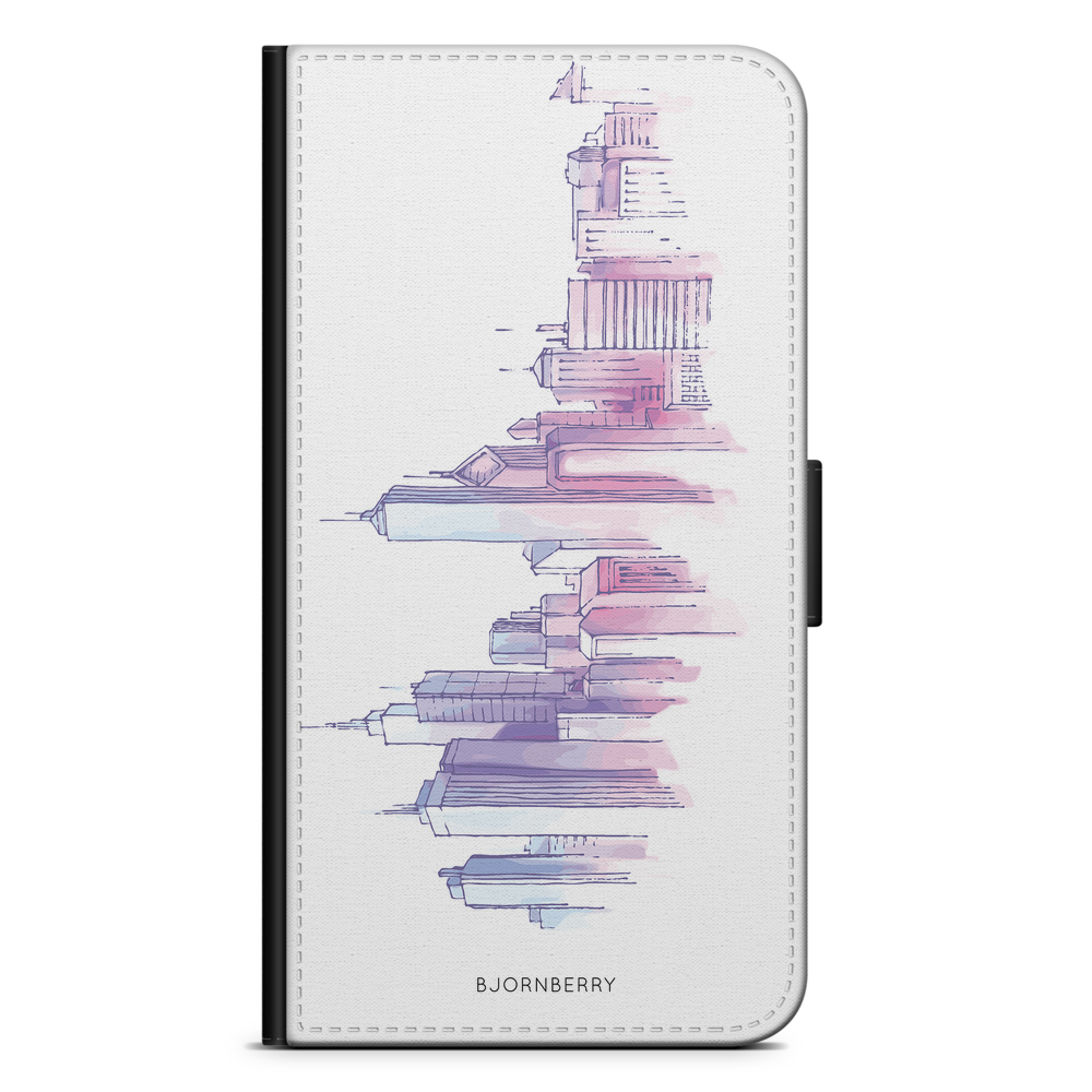 Samsung Galaxy Note 4 Wallet Case - Watercolor Skyline