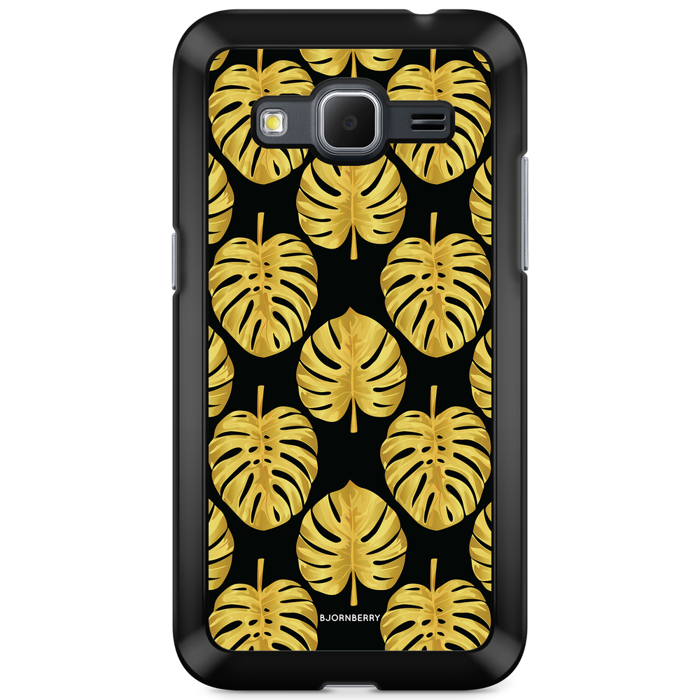 Samsung Galaxy Core Prime Case - Gold Monstera