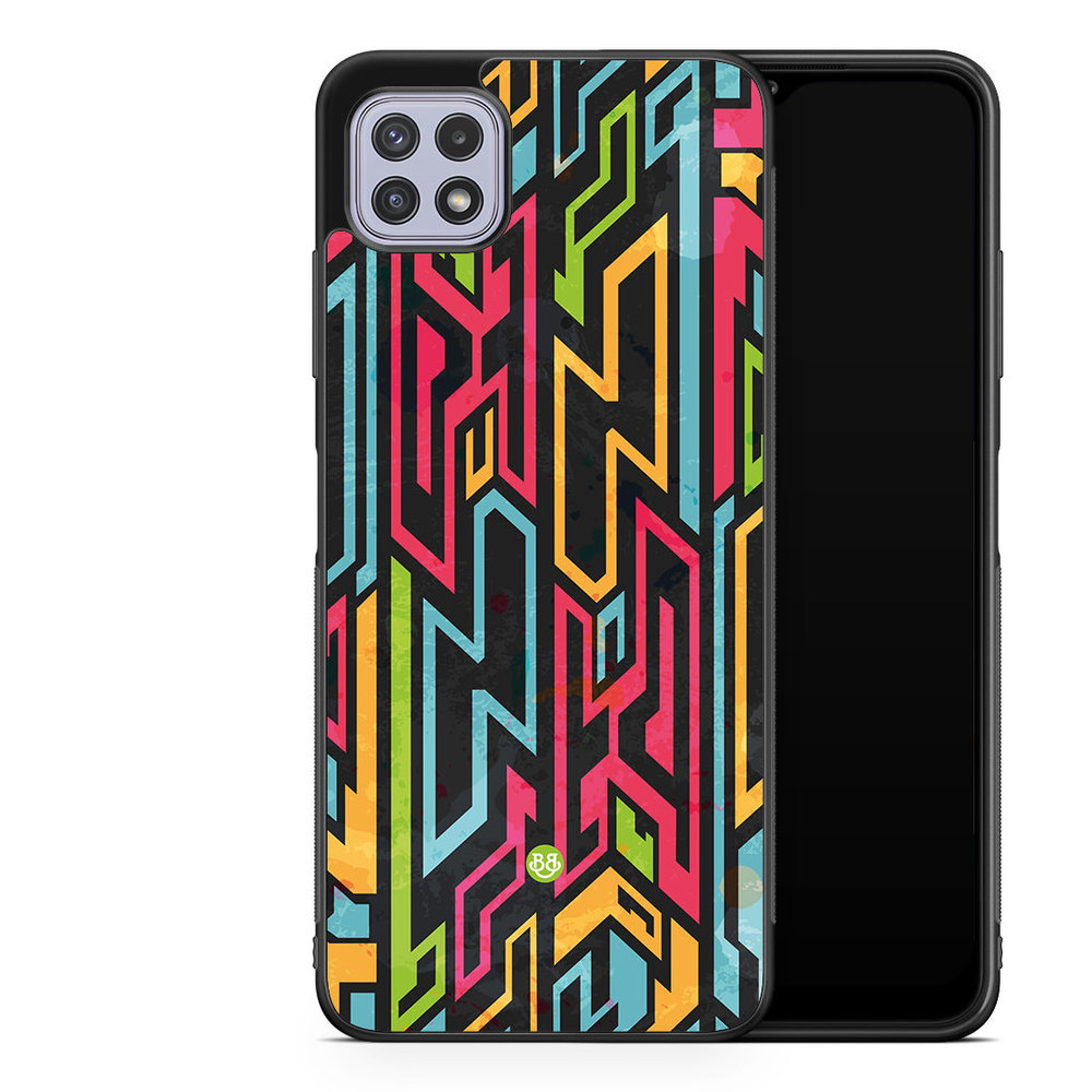 Samsung Galaxy A22 4G Case - Colored Tribal