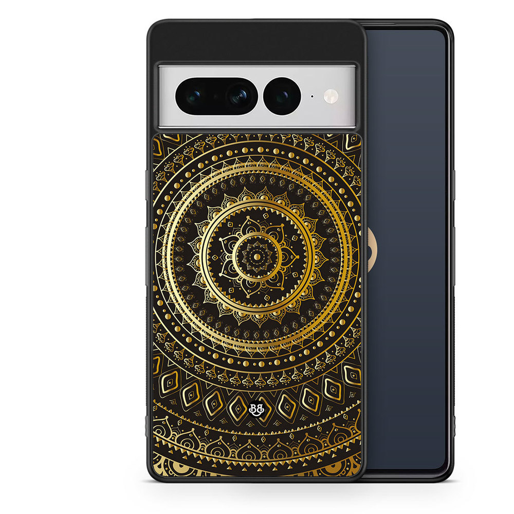 Google Pixel 7 Pro Case - Gold Mandala