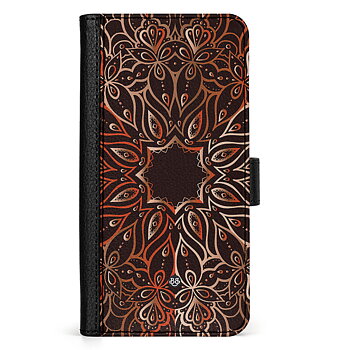 Samsung Galaxy S24 Plus Wallet Case - Bronze Mandala