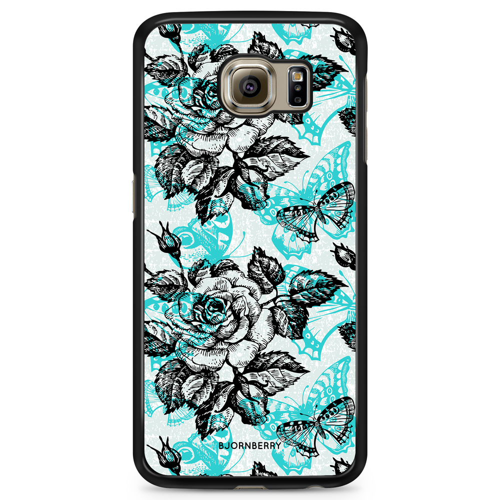 Samsung Galaxy S6 Edge Case - Roses & Butterflies