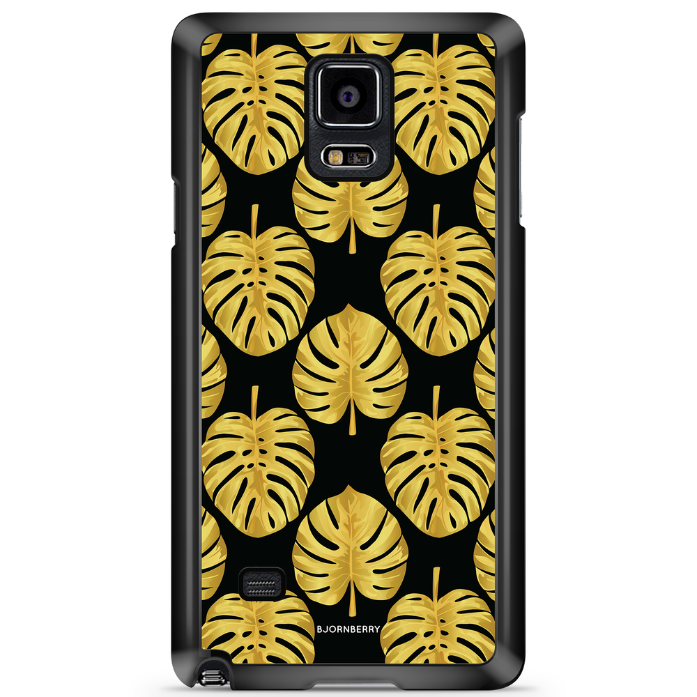 Samsung Galaxy Note 4 Case - Gold Monstera
