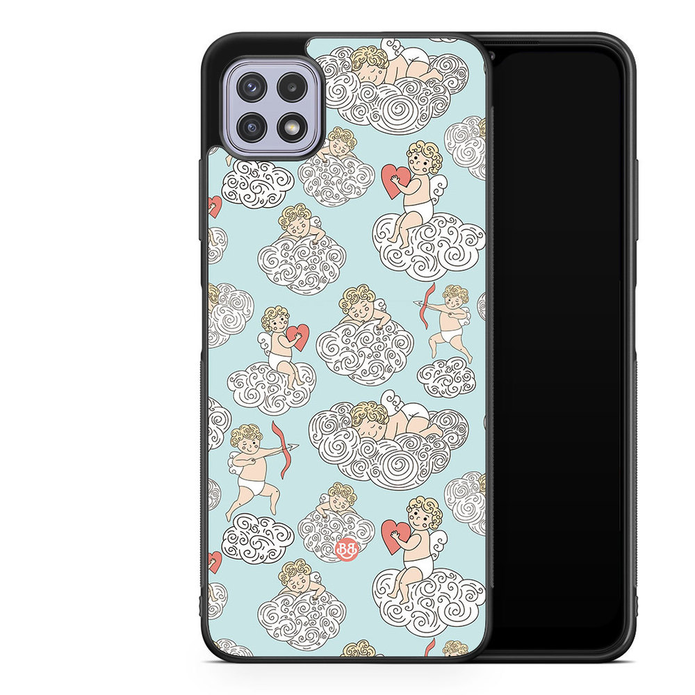 Samsung Galaxy A22 4G Case - Angels and Clouds