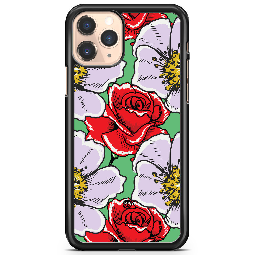 iPhone 11 Pro Case - Red & White Floral