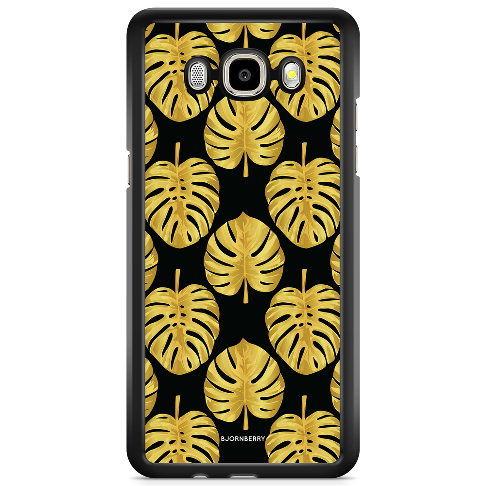 Samsung Galaxy J3 (2016) Case - Gold Monstera