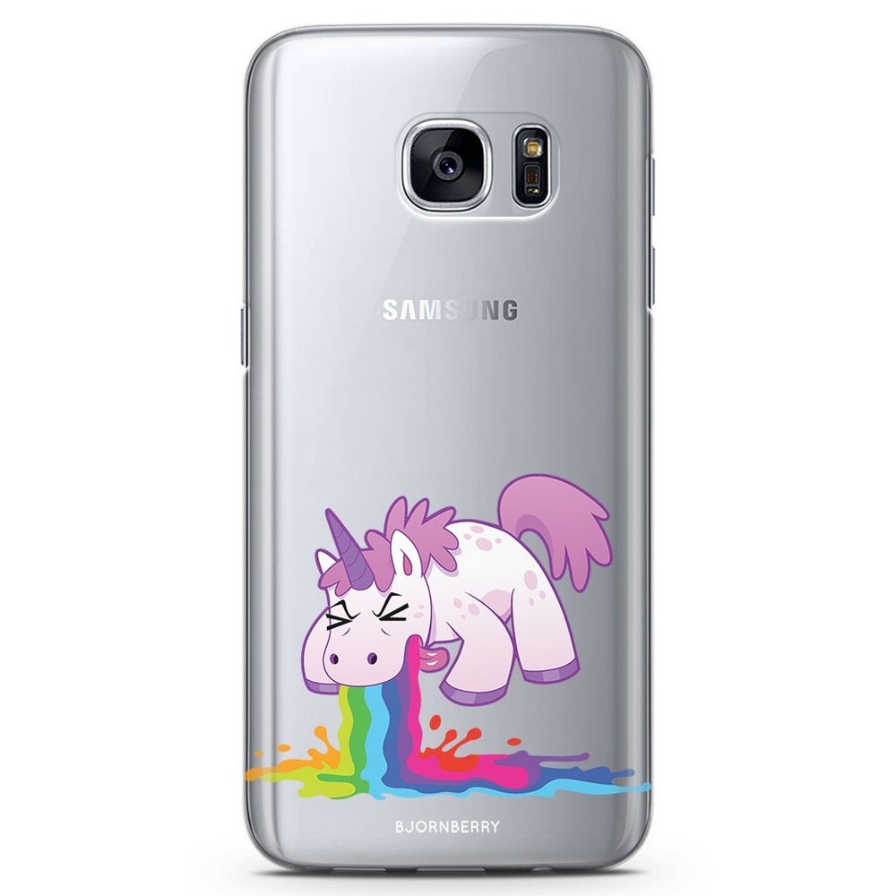Samsung Galaxy S7 TPU Case - Puking Unicorn