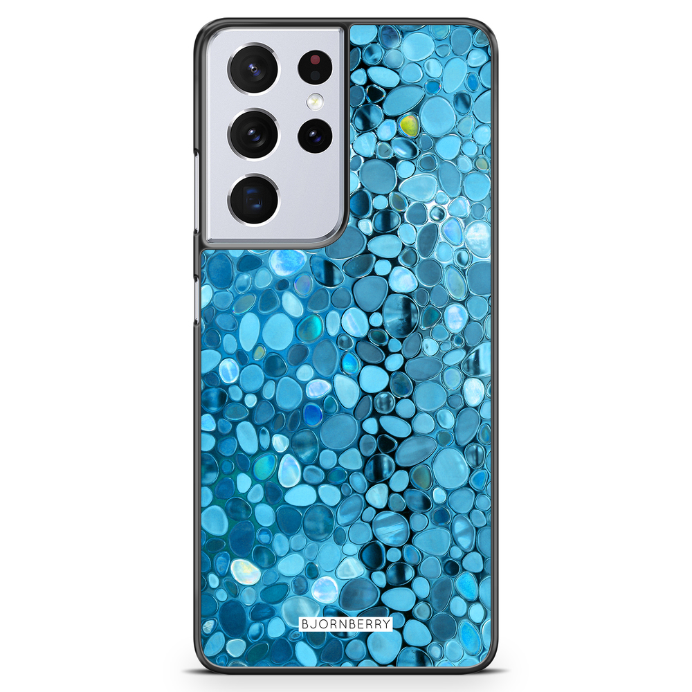 Samsung Galaxy S21 Ultra Case - Stained Glass Blue