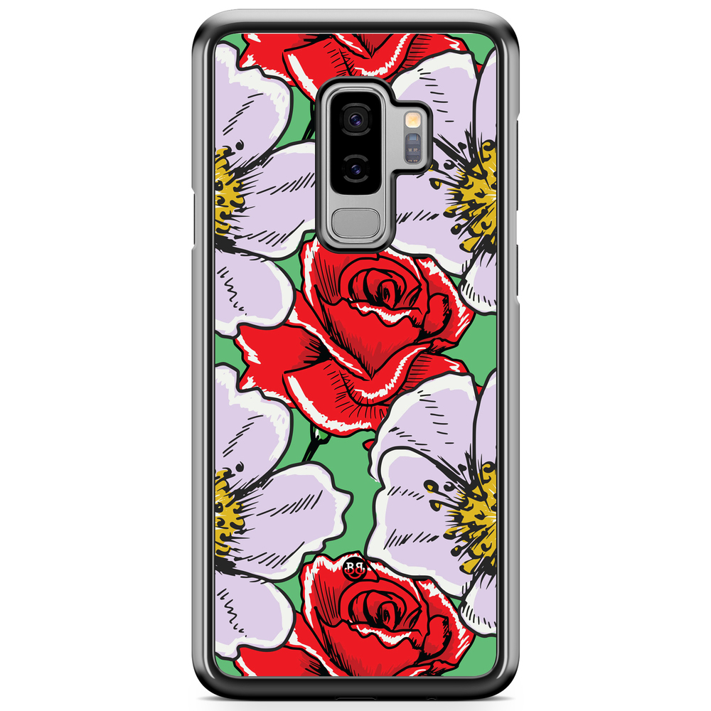 Samsung Galaxy S9 Plus Case - Red & White Floral