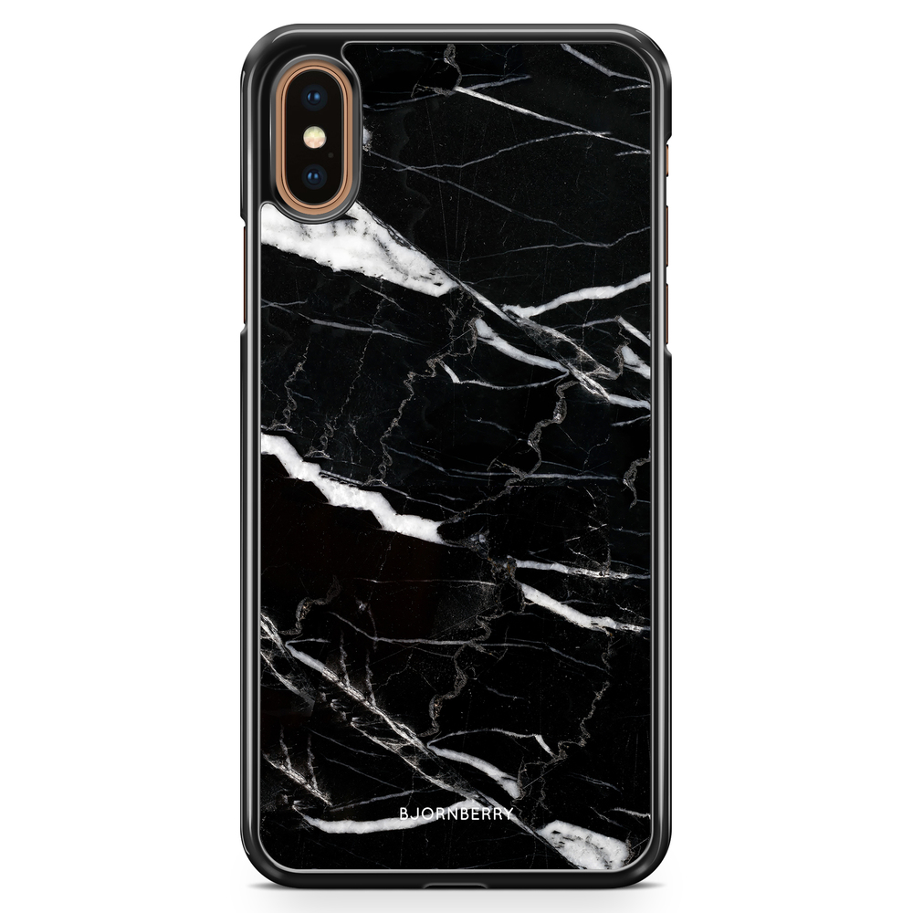 iPhone XS Max Case - Black Marble