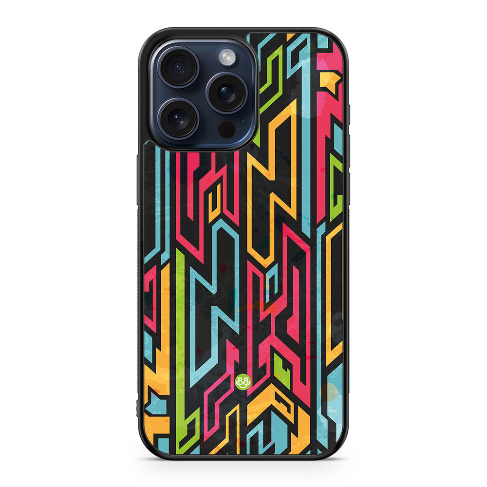 iPhone 15 Pro Max Case - Colored Tribal