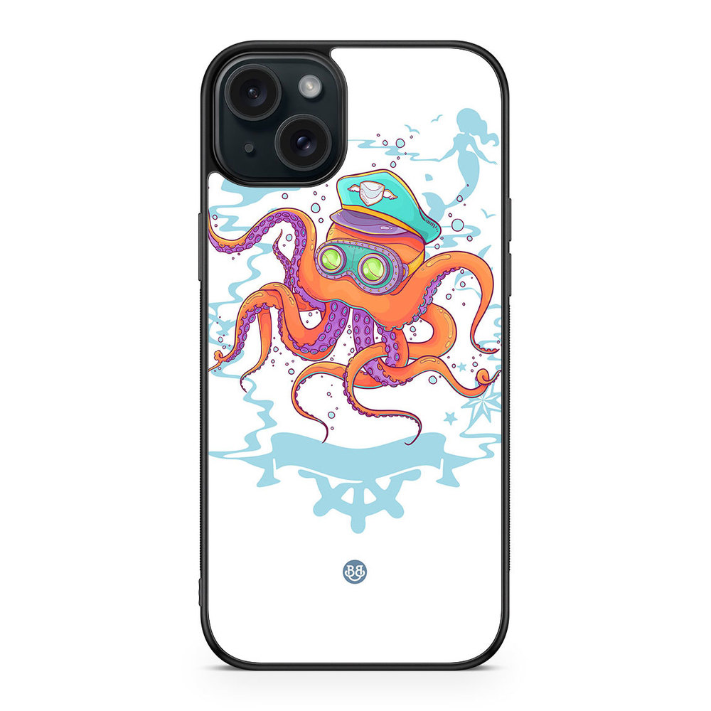 iPhone 15 Plus Case - Captain Octopus