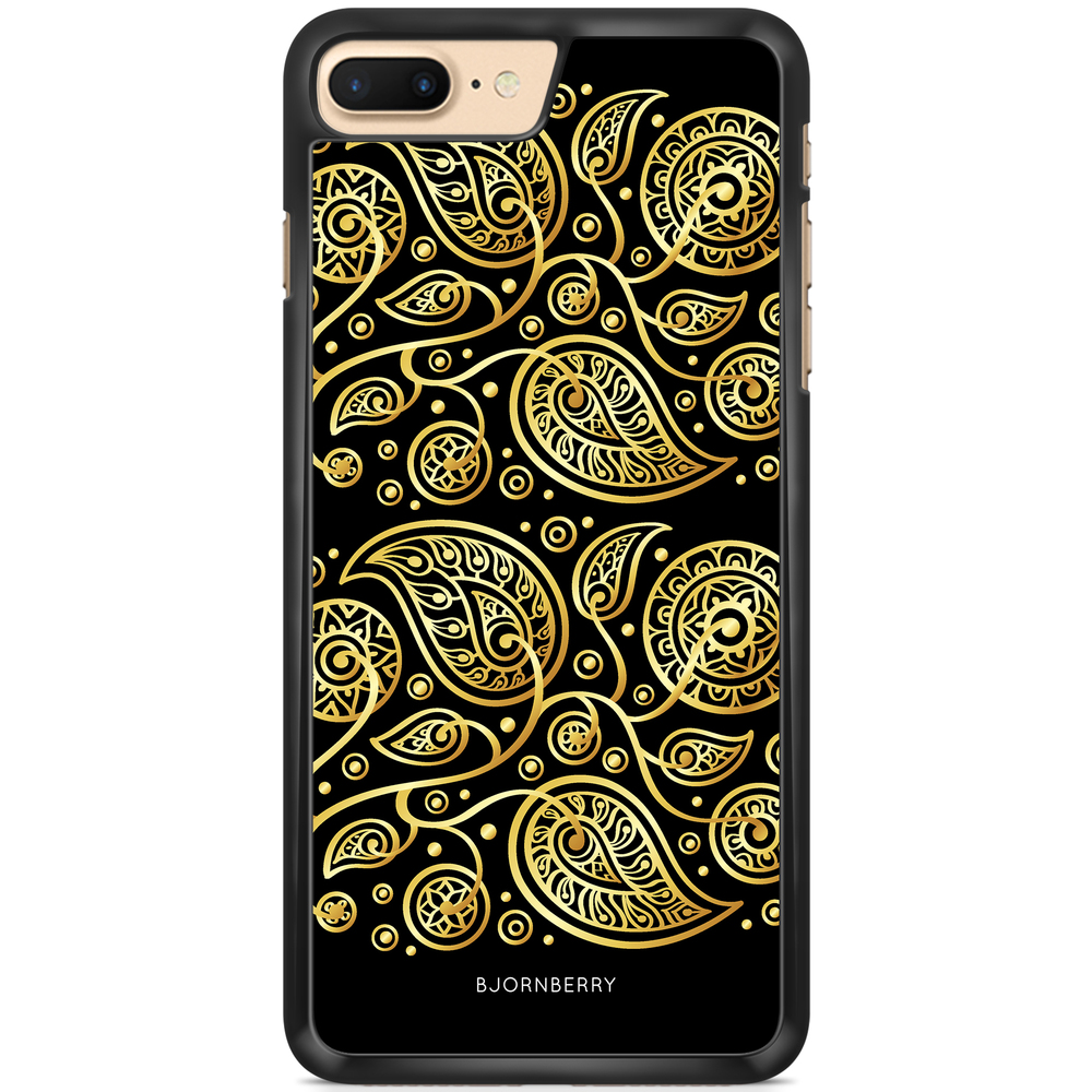 iPhone 7 Plus Case - Gold Flowers