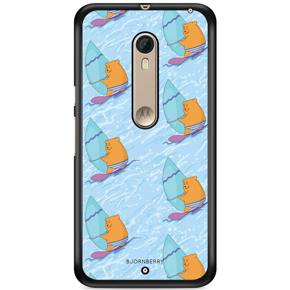 Moto X Style Case - Bear Surfer