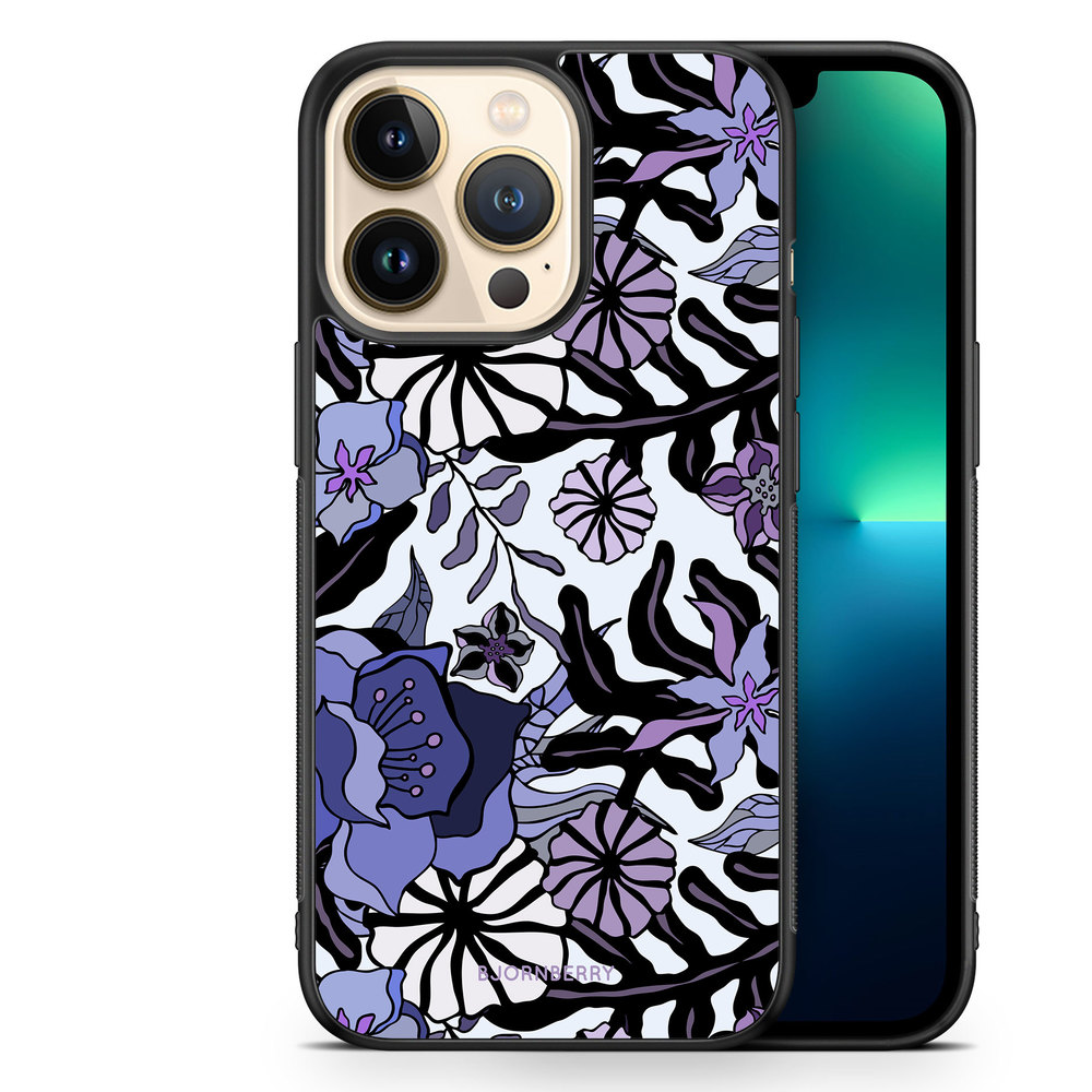 iPhone 13 Pro Case - Purple Flowers