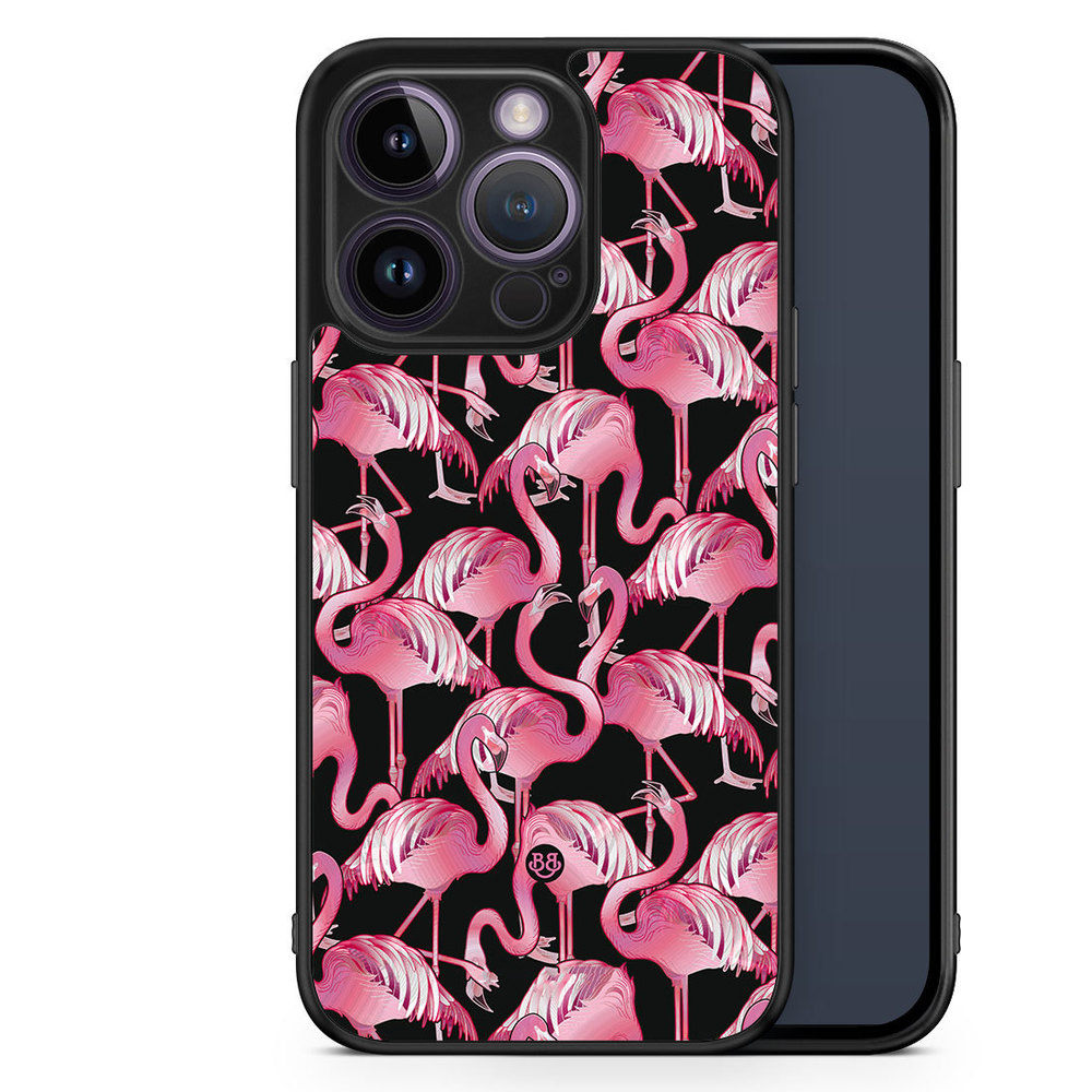 iPhone 14 Pro Case - Flamingos