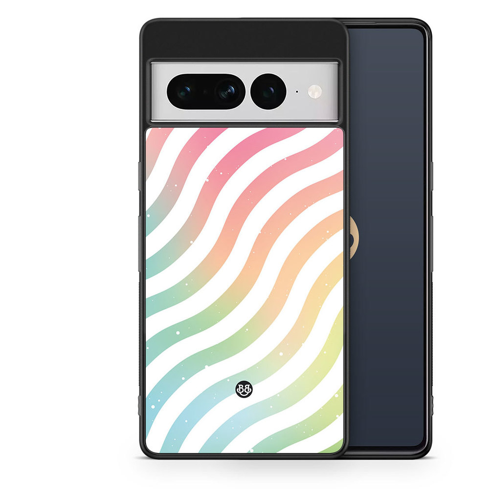 Google Pixel 7 Pro Case - Wavy Rainbow