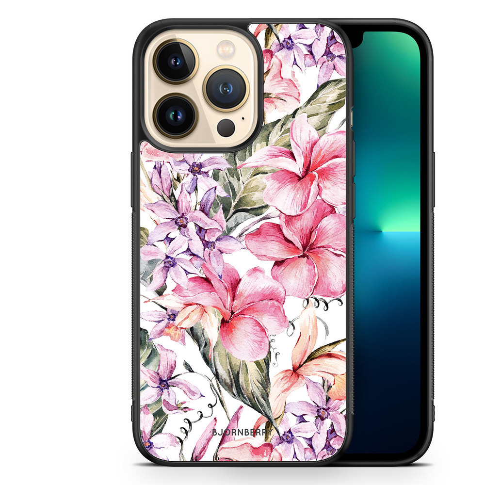 iPhone 13 Pro Case - Watercolor Flowers