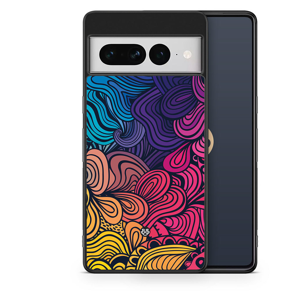 Google Pixel 7 Pro Case - Retro Flowers