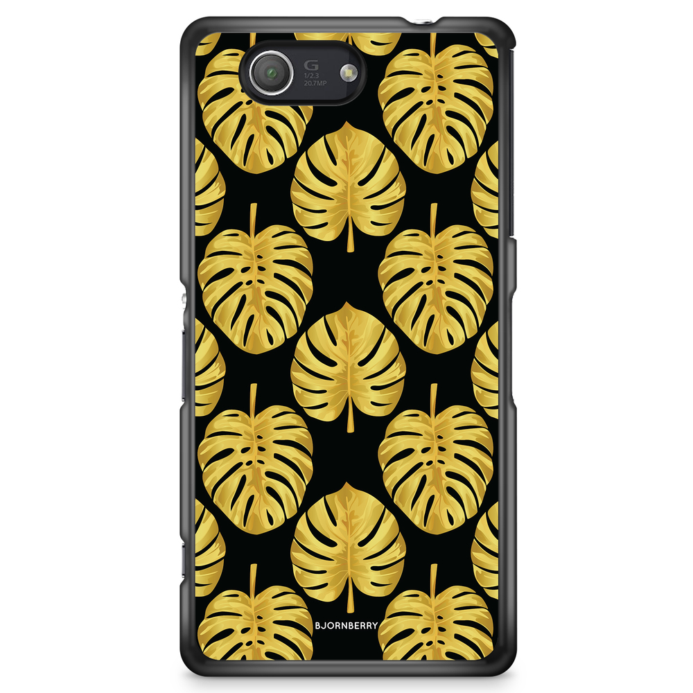 Sony Xperia Z3 Compact Case - Gold Monstera