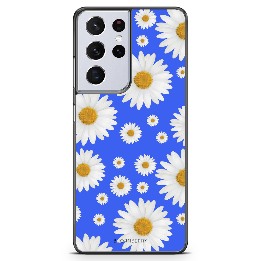 Samsung Galaxy S21 Ultra Case - Blue Daisy Flowers