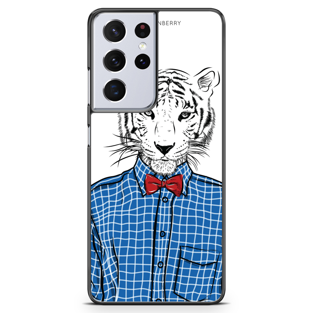 Samsung Galaxy S21 Ultra Case - Hipster Tiger