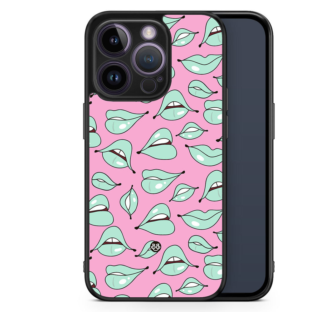 iPhone 14 Pro Case - Green Lips