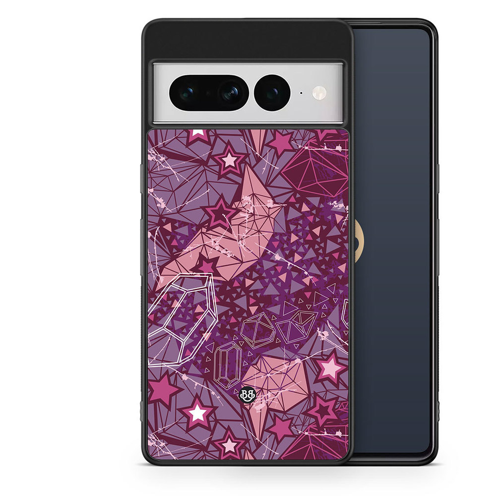 Google Pixel 7 Pro Case - Purple Stars