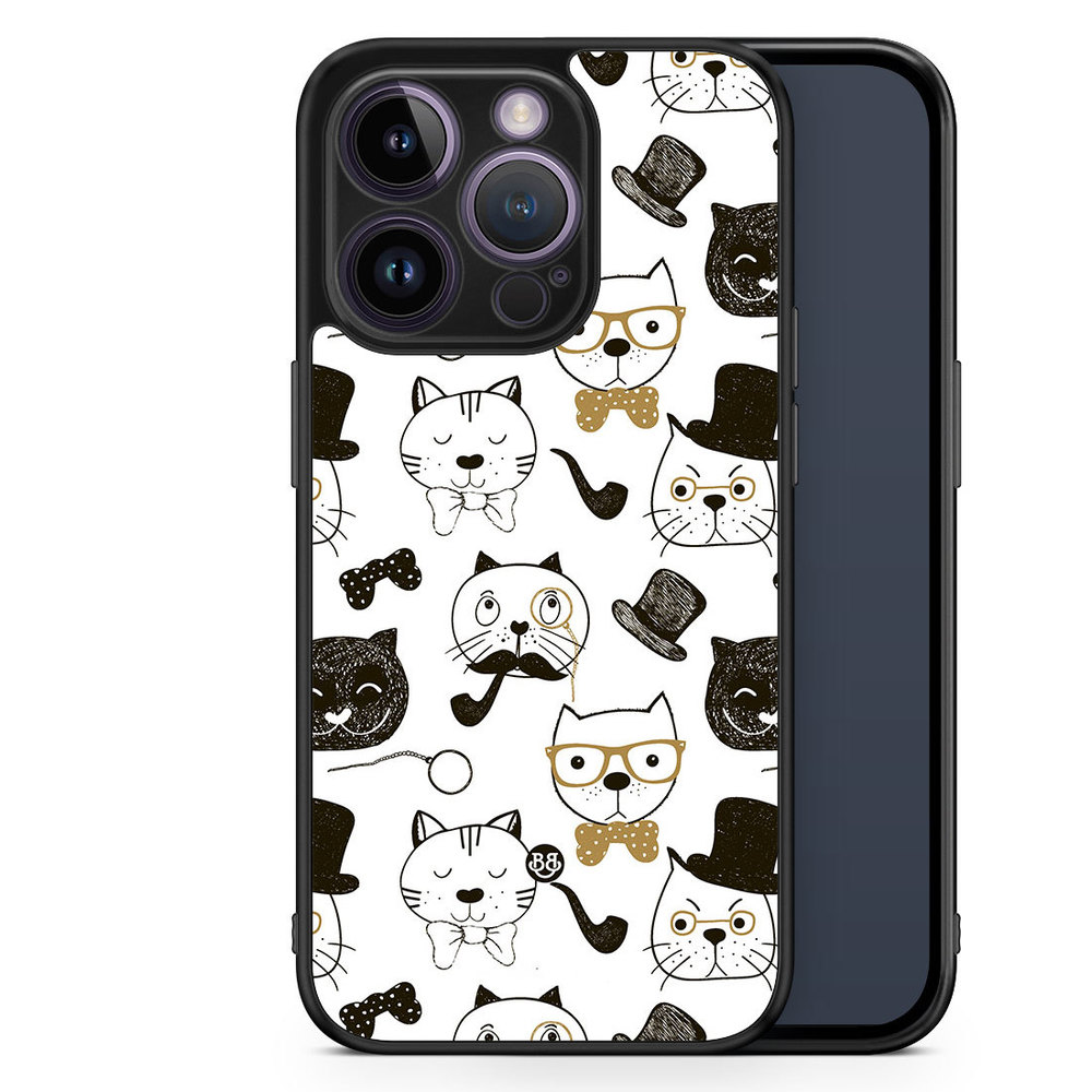 iPhone 14 Pro Case - Cartoon cats