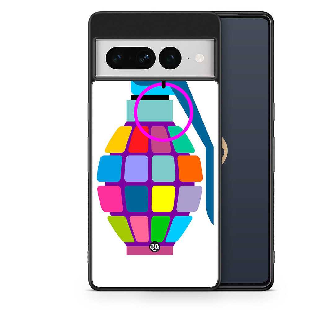 Google Pixel 7 Pro Case - Color hand grenade