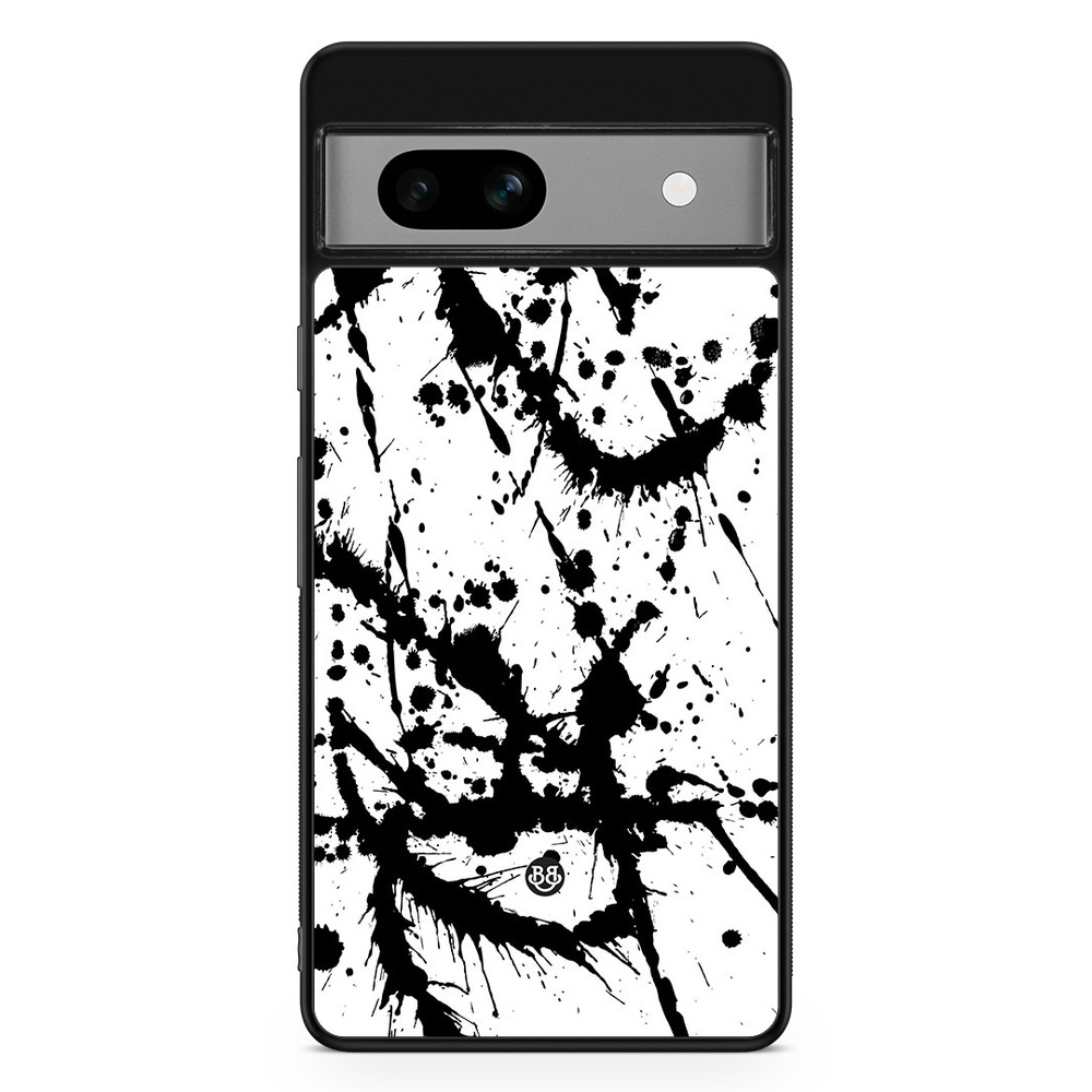 Google Pixel 7a Skal - Svart Färgstänk
