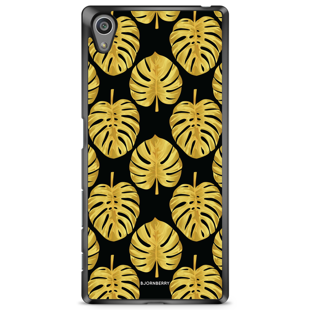 Sony Xperia Z5 Premium Case - Gold Monstera