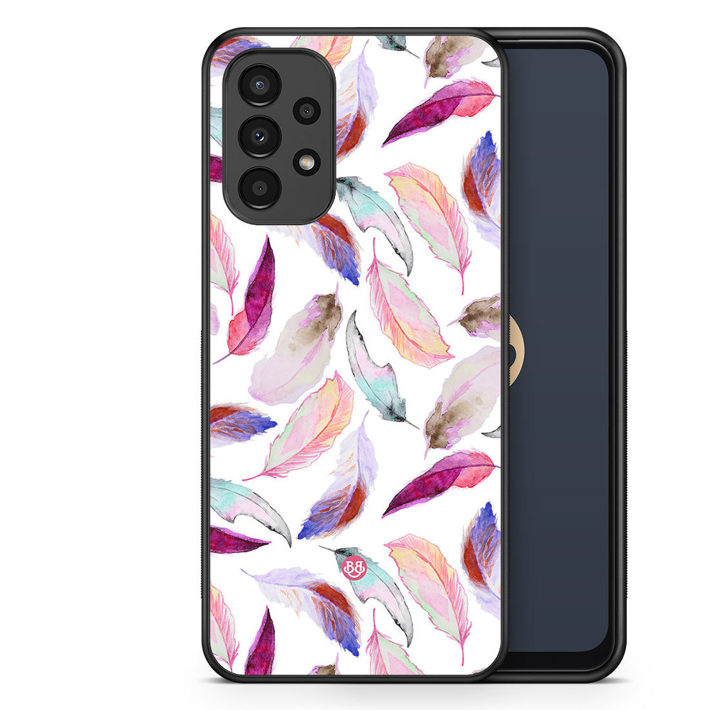 Samsung Galaxy A13 Case - Watercolor Feathers