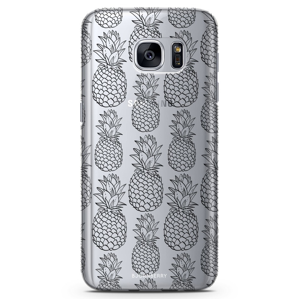 Samsung Galaxy S7 TPU Case - Black Pineapple