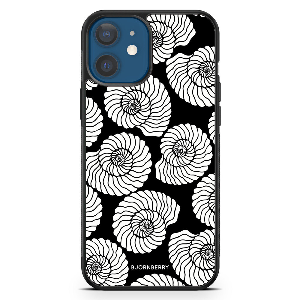 iPhone 12 Mini Case - Seashell BW