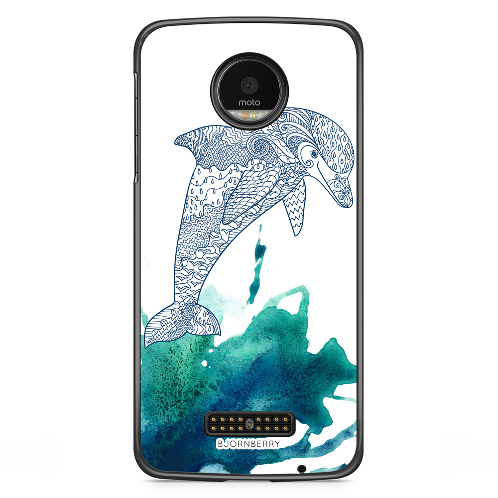 Moto Z2 Play Case - Mandala Dolphine