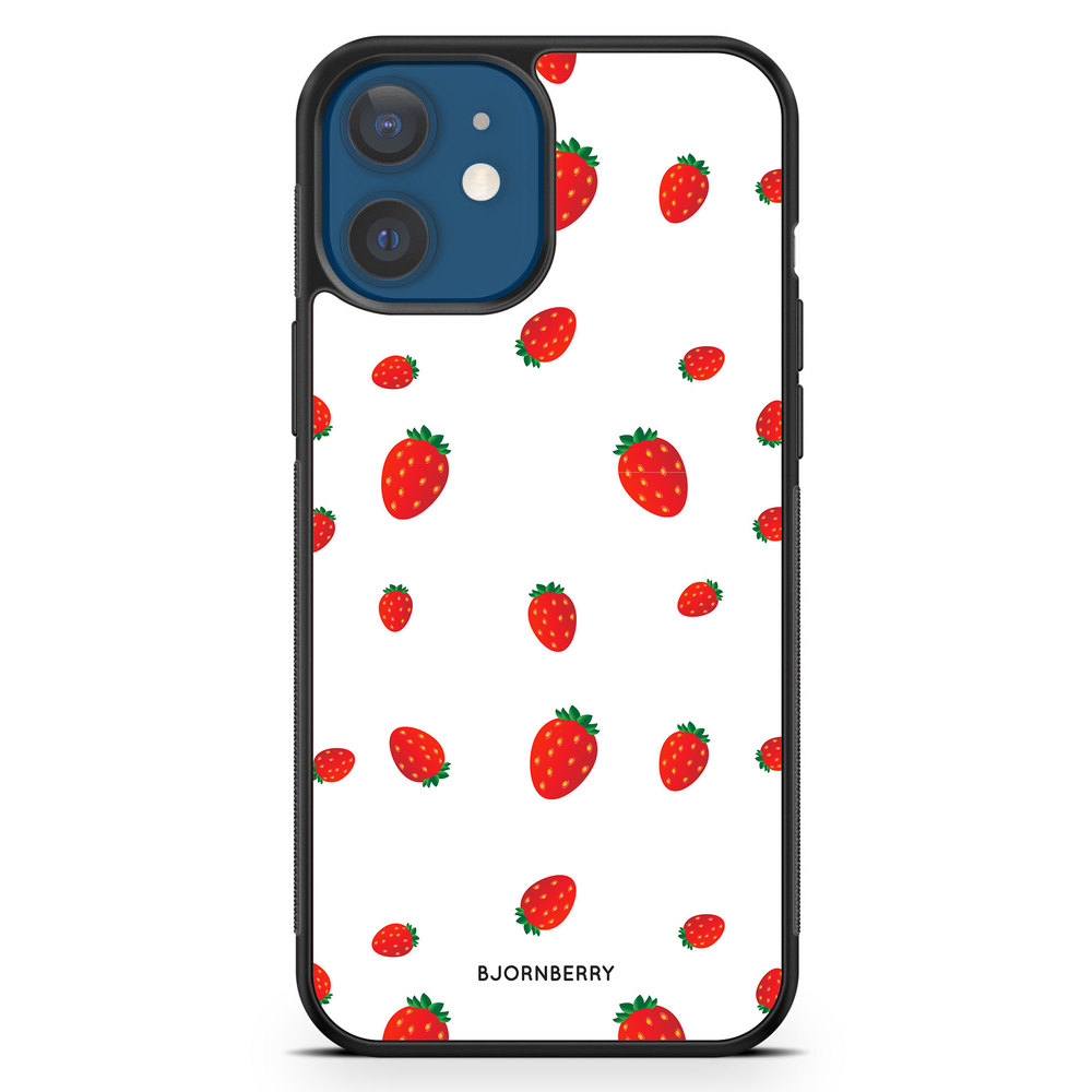 iPhone 12 Mini Skal - Jordgubbar